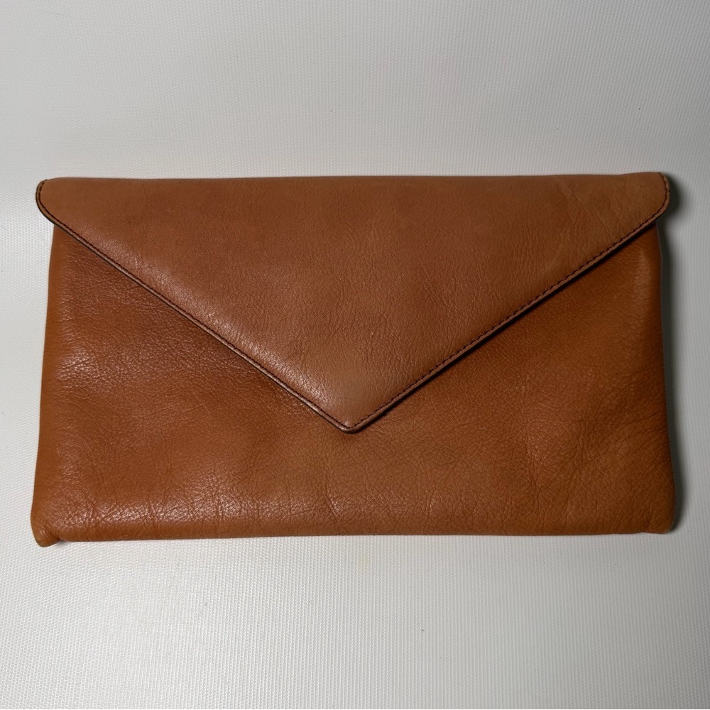 J. Crew Leather Envelope Clutch Bag